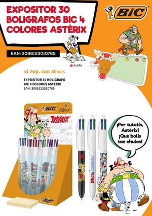 BOLÍGRAFO BIC 4 COLORES ASTÉRIX