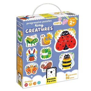 8 PUZZLES DE INSECTOS DE 4 PIEZAS