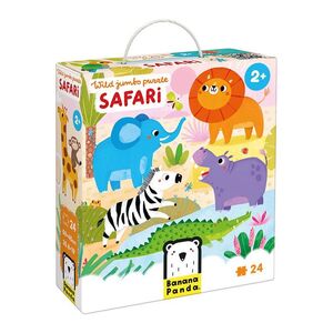 PUZZLE WILD JUMBO SAFARI 24 PIEZAS (BANANA PANDA) REF. XBP-49348