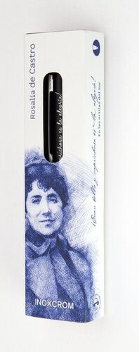 BOLÍGRAFO INOXCROM BOOKS ROSALÍA DE CASTRO