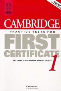 CAMBRIDGE PRACTICE TESTS FOR FIRST CERTIFICATE 1 STUDENT´S BOOK