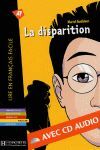 LA DISPARITION (+ CD) NIVEAUX 2