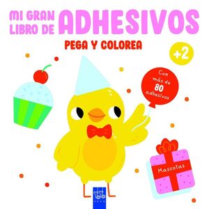 MI GRAN LIBRO DE ADHESIVOS PEGA Y COLOREA. MASCOTAS