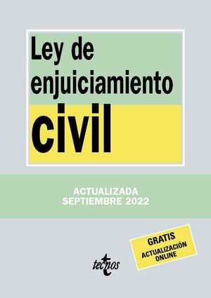 LEY DE ENJUICIAMIENTO CIVIL (SEPTIEMBRE 2022)