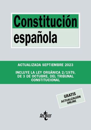 CONSTITUCIÓN ESPAÑOLA (SEPTIEMBRE 2023)