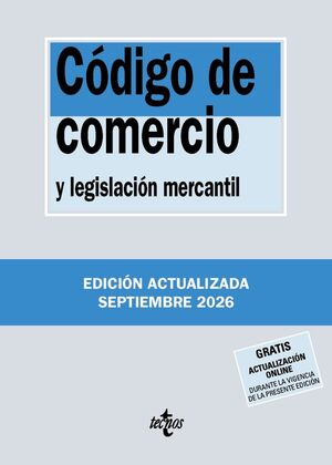 CÓDIGO DE COMERCIO Y LEGISLACIÓN MERCANTIL (2026)