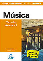 SECUNDARIA. MÚSICA. TEMARIO. VOLUMEN II