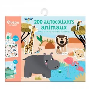 MI ESTUCHE DE ARTISTA: 200 PEGATINAS DE ANIMALES (200 AUTOCOLLANTS ANIMAUX)